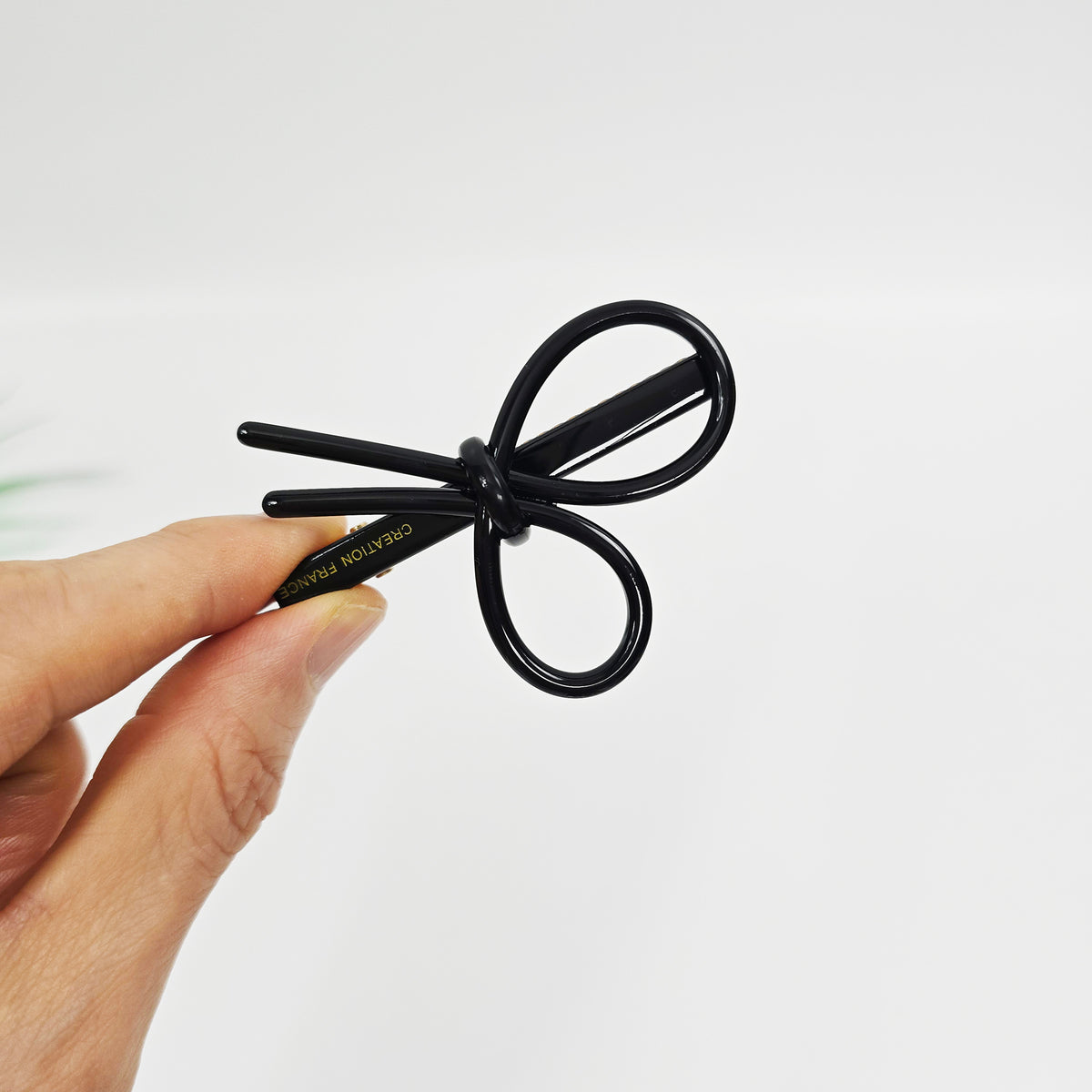 Line Bow Mini Alligator Hair Clip 2.4 in – Solid & Neon Colors, French Pin