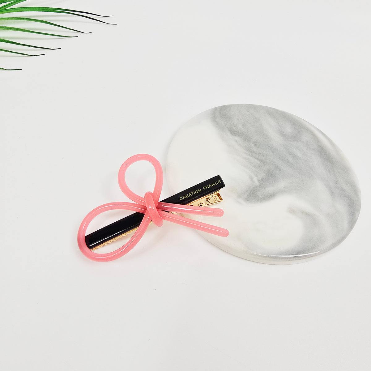 Line Bow Mini Alligator Hair Clip 2.4 in – Solid & Neon Colors, French Pin