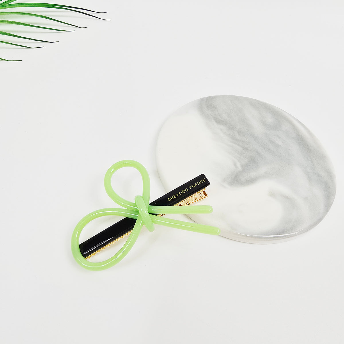 Line Bow Mini Alligator Hair Clip 2.4 in – Solid & Neon Colors, French Pin