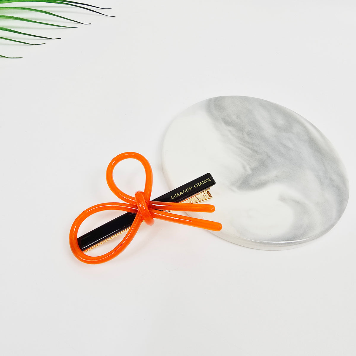 Line Bow Mini Alligator Hair Clip 2.4 in – Solid & Neon Colors, French Pin