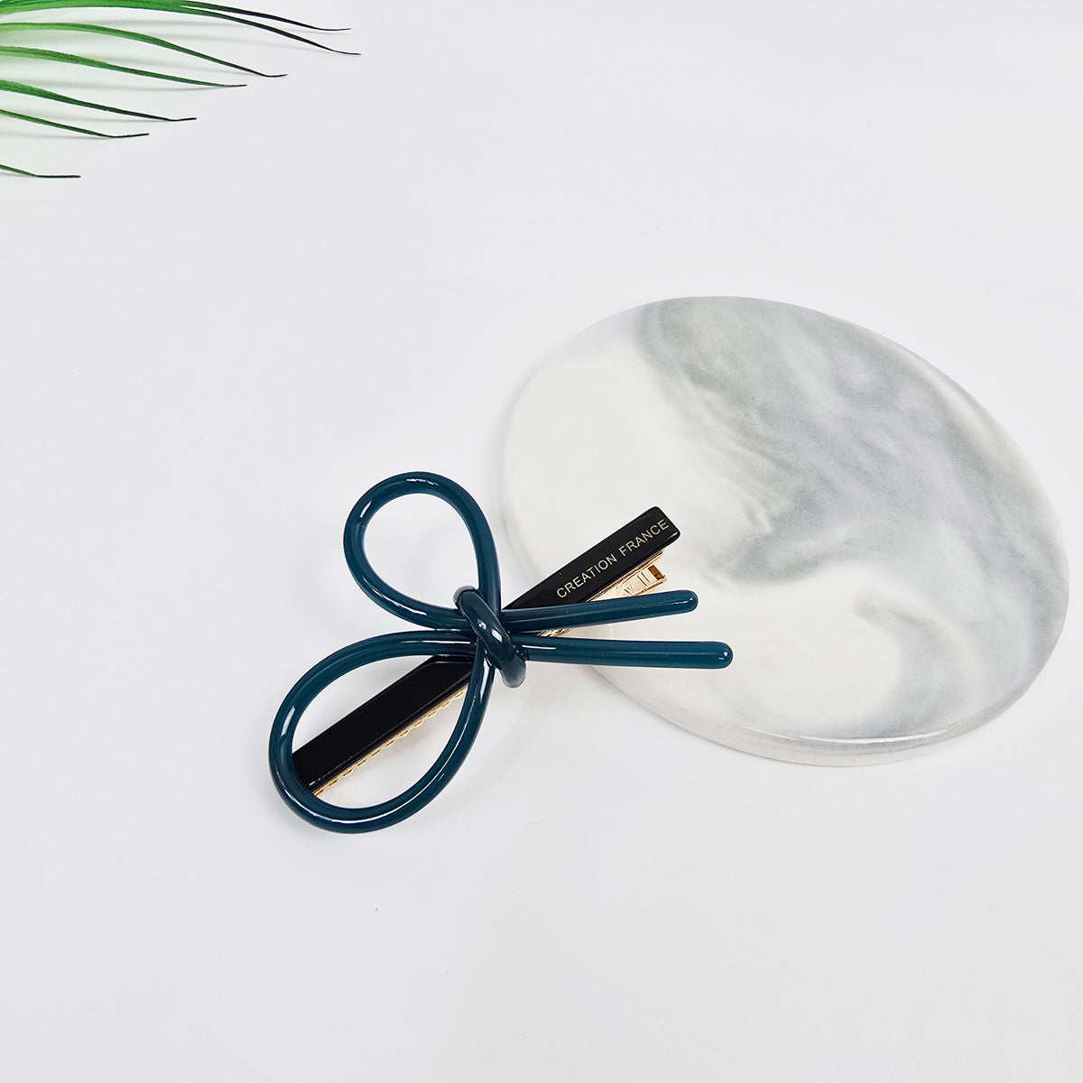 Line Bow Mini Alligator Hair Clip 2.4 in – Solid & Neon Colors, French Pin