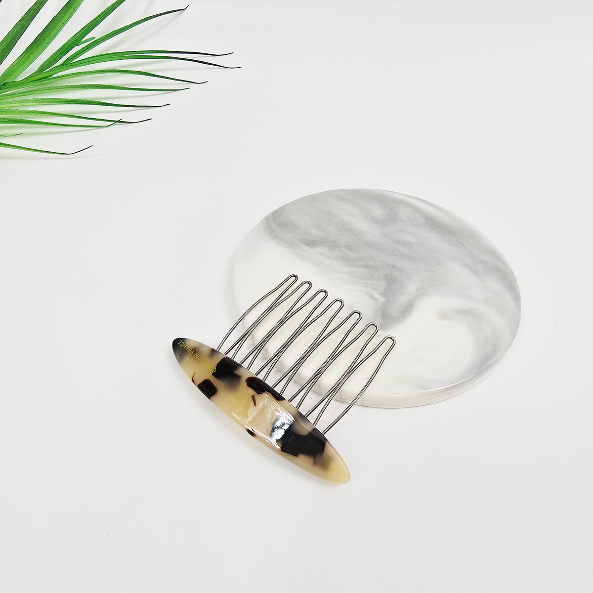 Oval Mini Hair Comb Pin 2.6 in – Tortoise Shell, Solid & Neon, French Pin