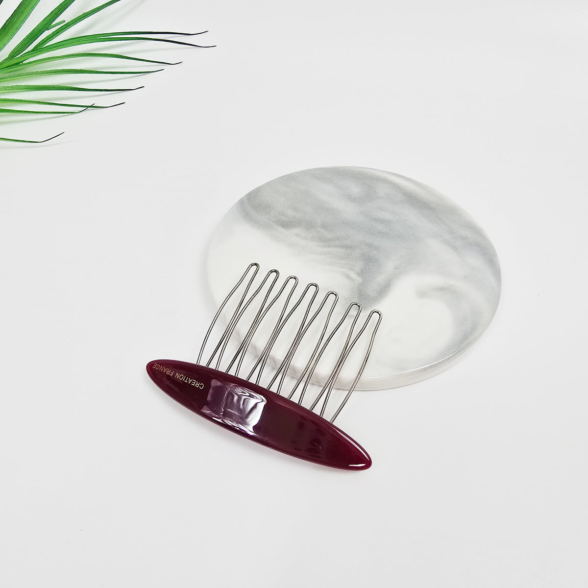 Oval Mini Hair Comb Pin 2.6 in – Tortoise Shell, Solid & Neon, French Pin