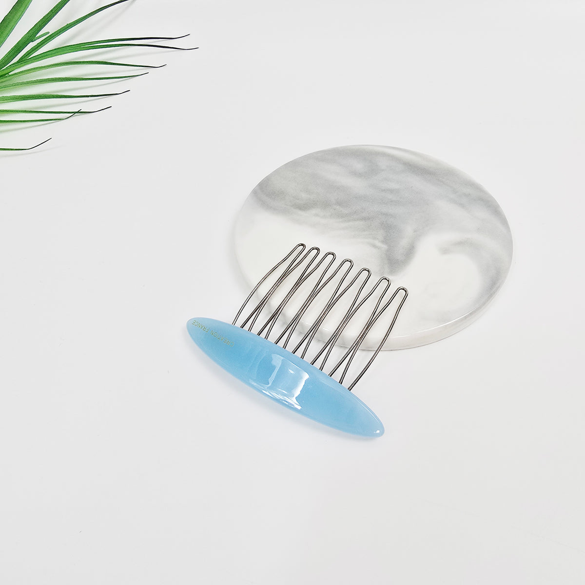 Oval Mini Hair Comb Pin 2.6 in – Tortoise Shell, Solid & Neon, French Pin