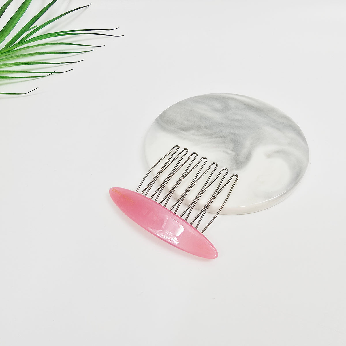 Oval Mini Hair Comb Pin 2.6 in – Tortoise Shell, Solid & Neon, French Pin