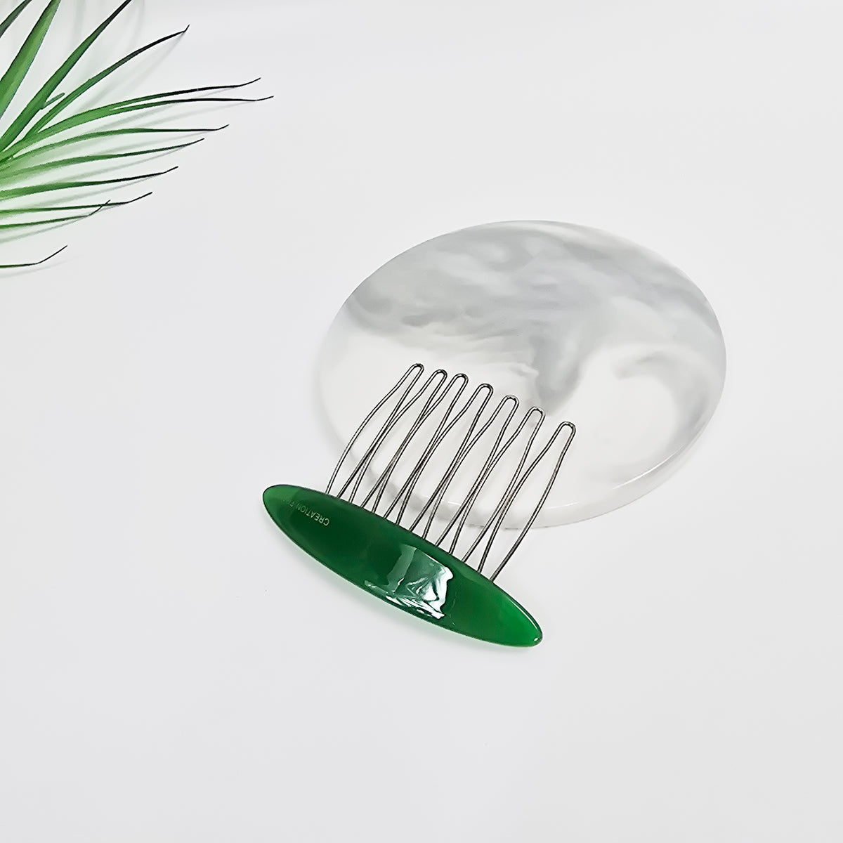 Oval Mini Hair Comb Pin 2.6 in – Tortoise Shell, Solid & Neon, French Pin