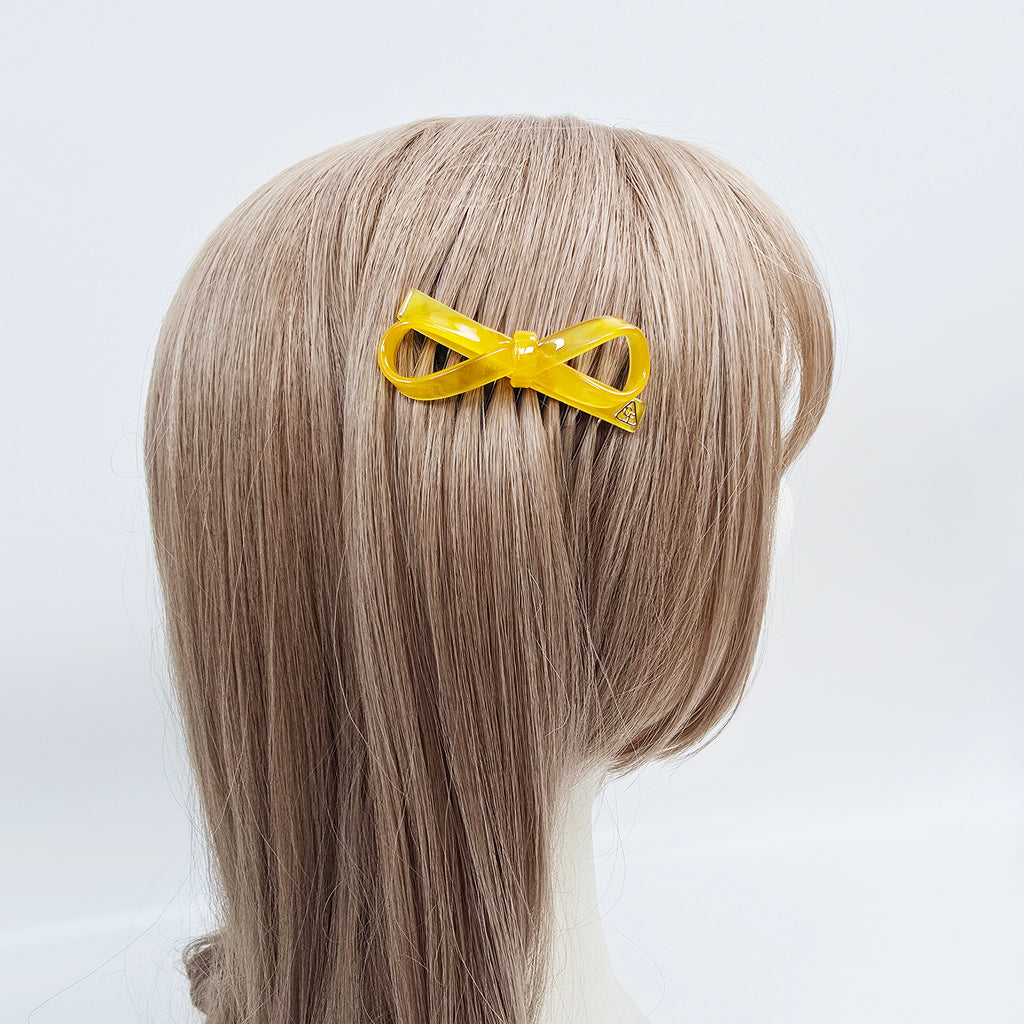 Flow Bow Mini Hair Comb Pin 2.6 in – Solid & Tortoise Shell, French Pin