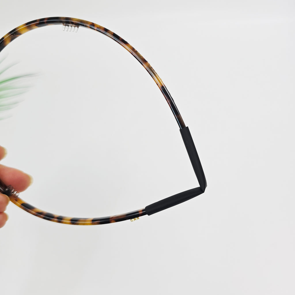 Slim Cubic Thin Headband 0.2 in wide – Mini Crystals, Tortoise & Solid