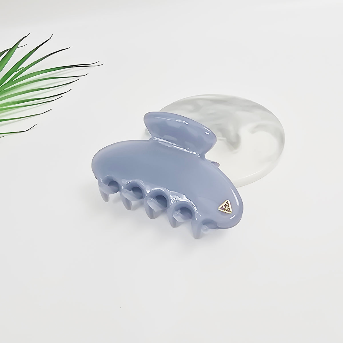 Lumiel Half Moon Medium Hair Claw Clip 3.5 in – Glossy Marble, New Colors