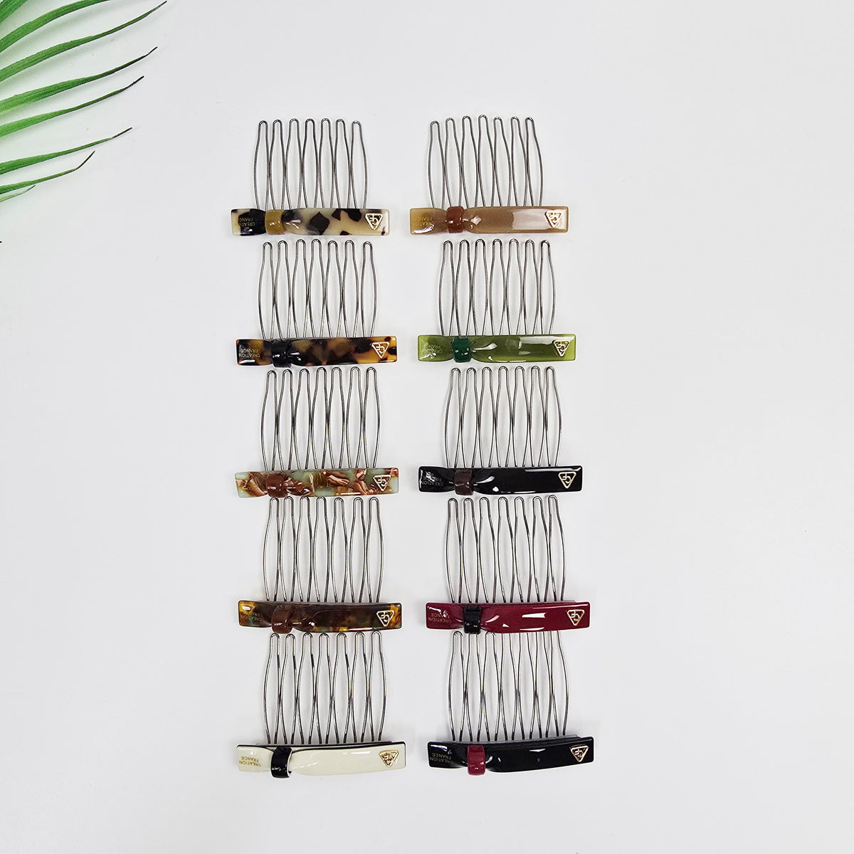 Slim Ring Mini Hair Comb Pin 2.3 in – Tortoise Shell & Solid, French Pin