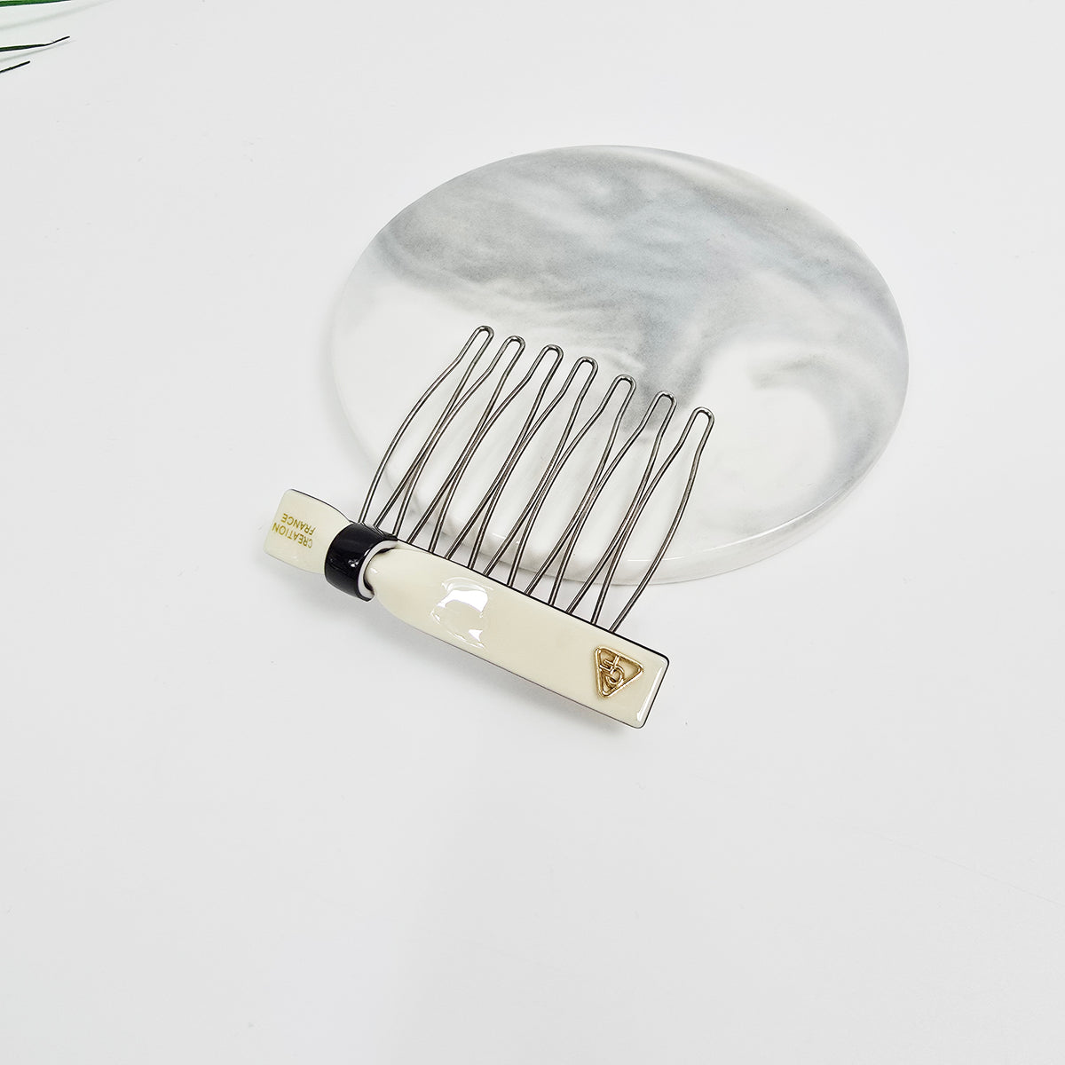 Slim Ring Mini Hair Comb Pin 2.3 in – Tortoise Shell & Solid, French Pin