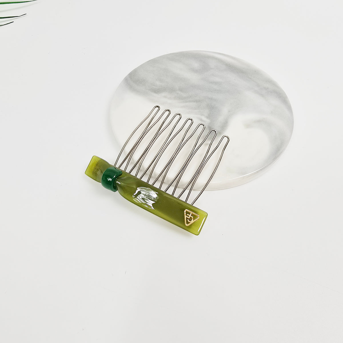 Slim Ring Mini Hair Comb Pin 2.3 in – Tortoise Shell & Solid, French Pin