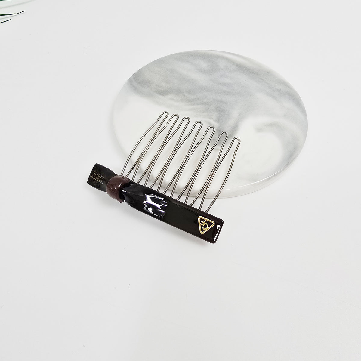 Slim Ring Mini Hair Comb Pin 2.3 in – Tortoise Shell & Solid, French Pin