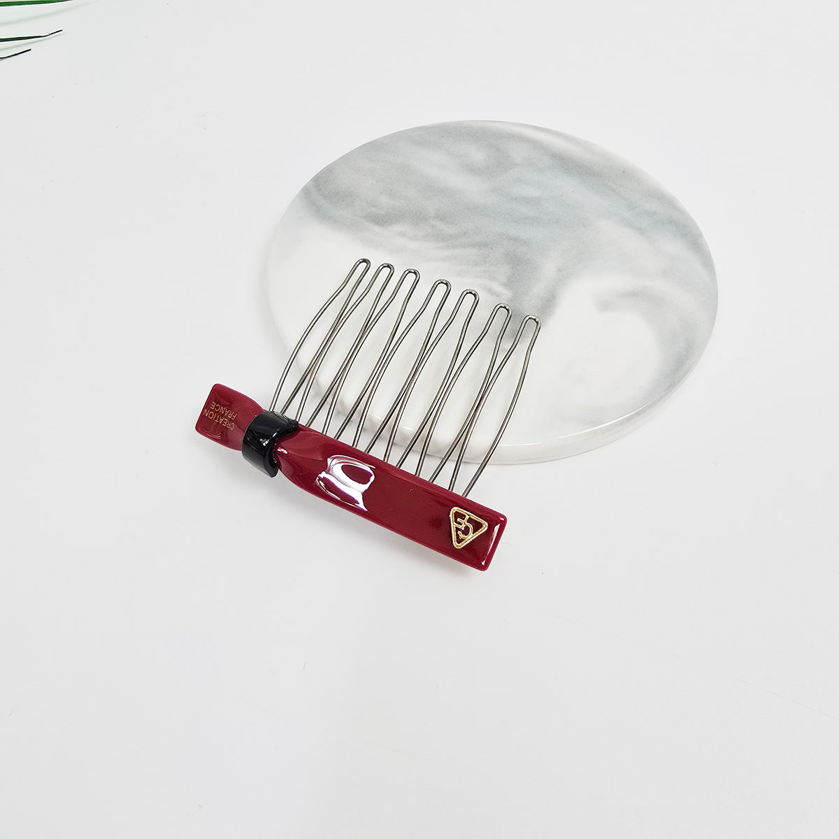 Slim Ring Mini Hair Comb Pin 2.3 in – Tortoise Shell & Solid, French Pin