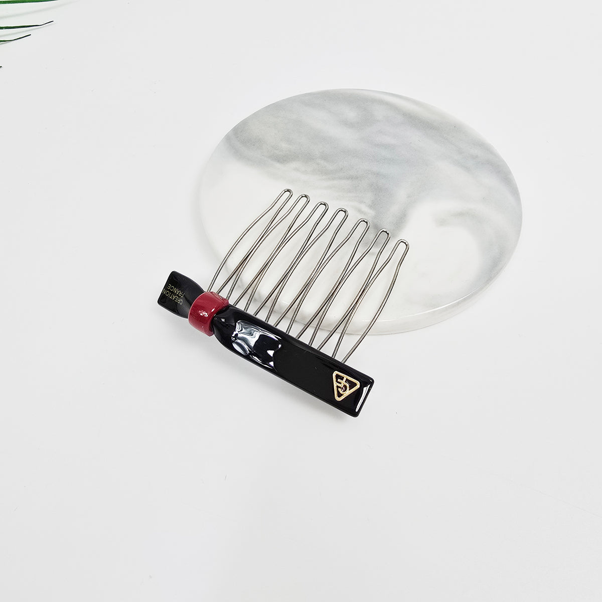 Slim Ring Mini Hair Comb Pin 2.3 in – Tortoise Shell & Solid, French Pin