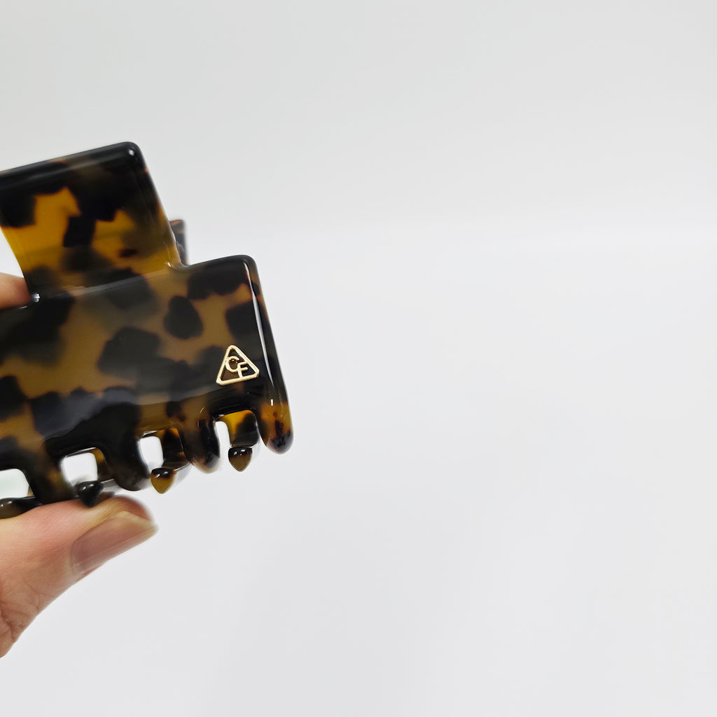 Urban Square Mini Hair Claw Clip 1.8 in – Tortoise & Solid, French-style