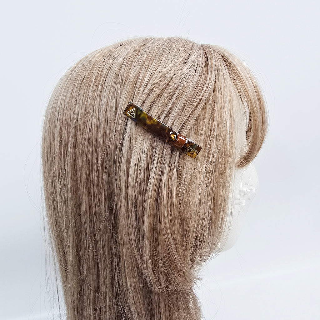 Slim Ring Mini Hair Comb Pin 2.3 in – Tortoise Shell & Solid, French Pin