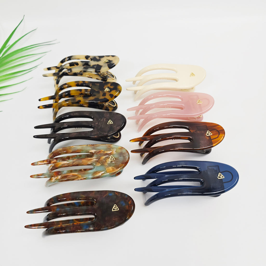 Midi Curved Alligator Hair Clip – all colors