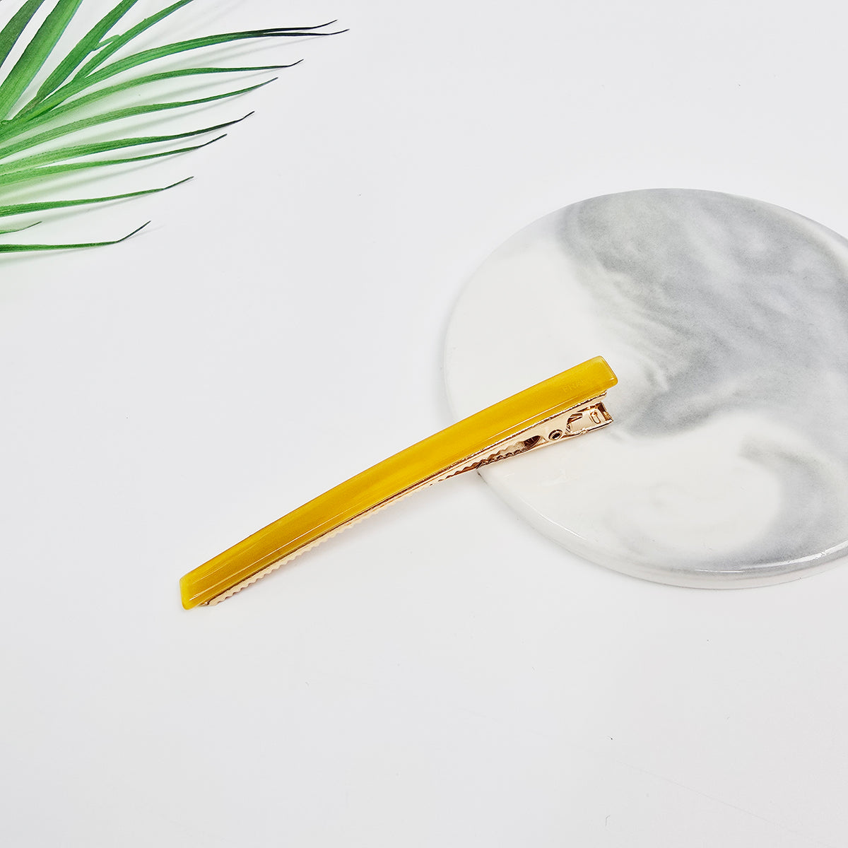 Slim Bar Long Alligator Hair Clip 3.3 in – Solid & Clear, French-style