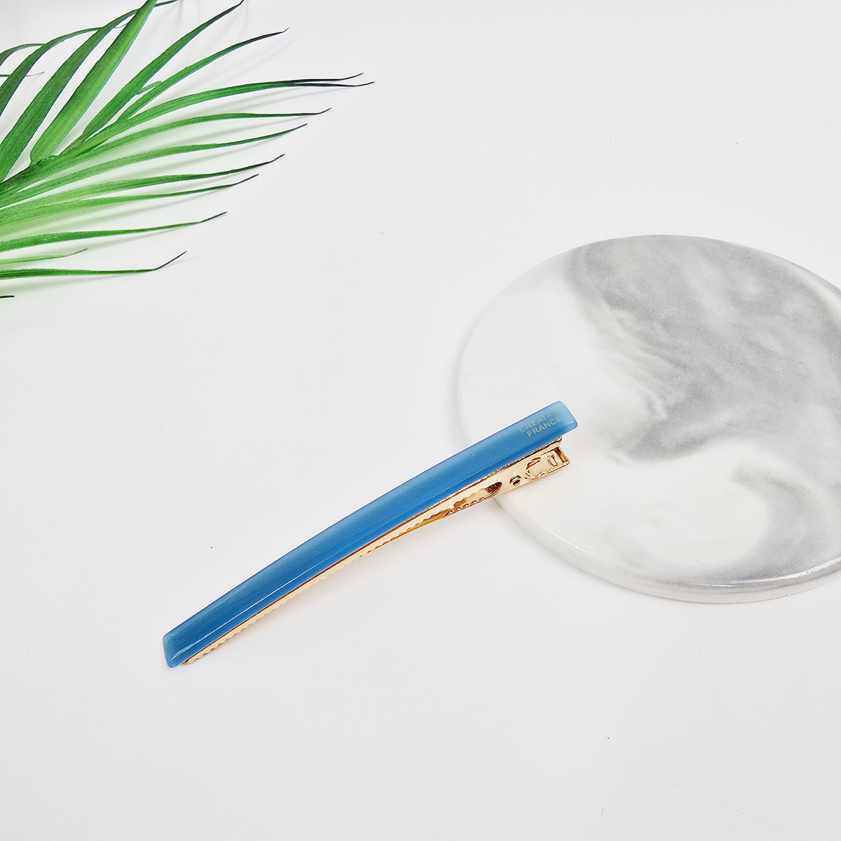 Slim Bar Long Alligator Hair Clip 3.3 in – Solid & Clear, French-style