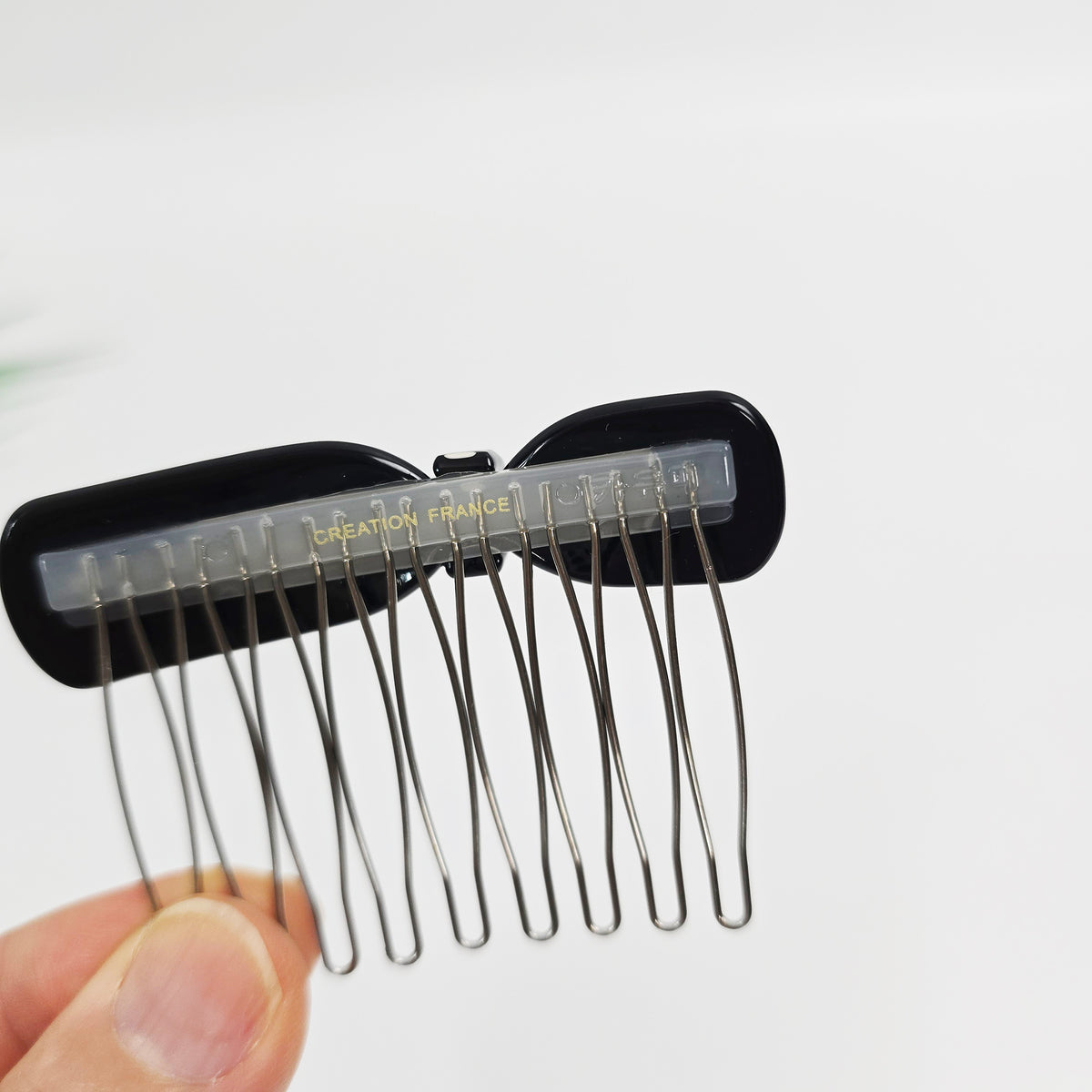Retro Dot Bow Mini Hair Comb Pin 2.8 in – Polka Dot, French Pin