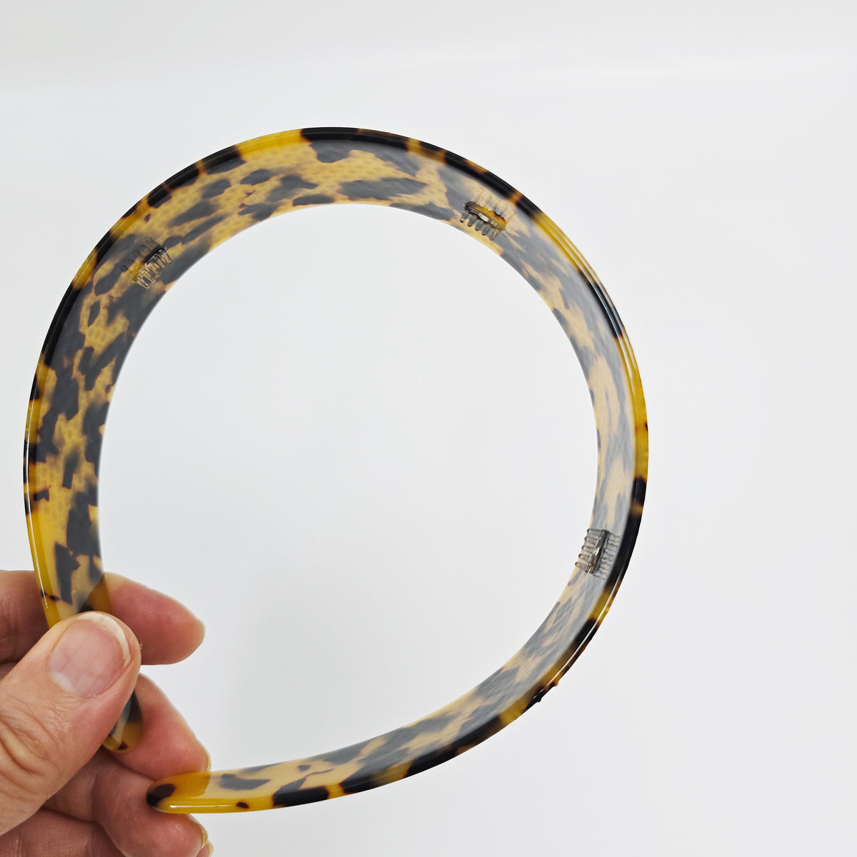 Leopard Cubic Wide Headband 1.6 in wide – Tortoise Shell, French-style