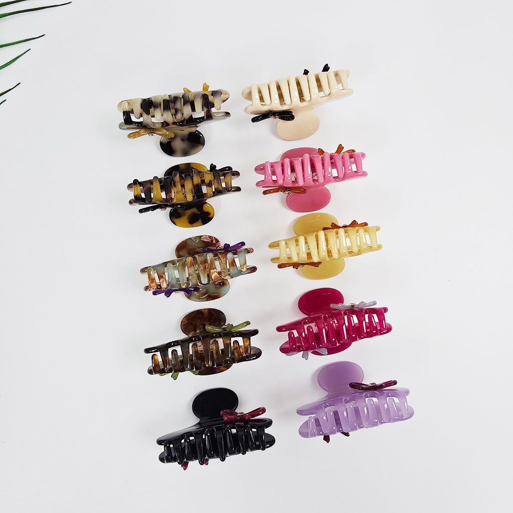 Half Moon Bow Mini Hair Claw Clip 2.0 in – Cubic, French-style, New Colors