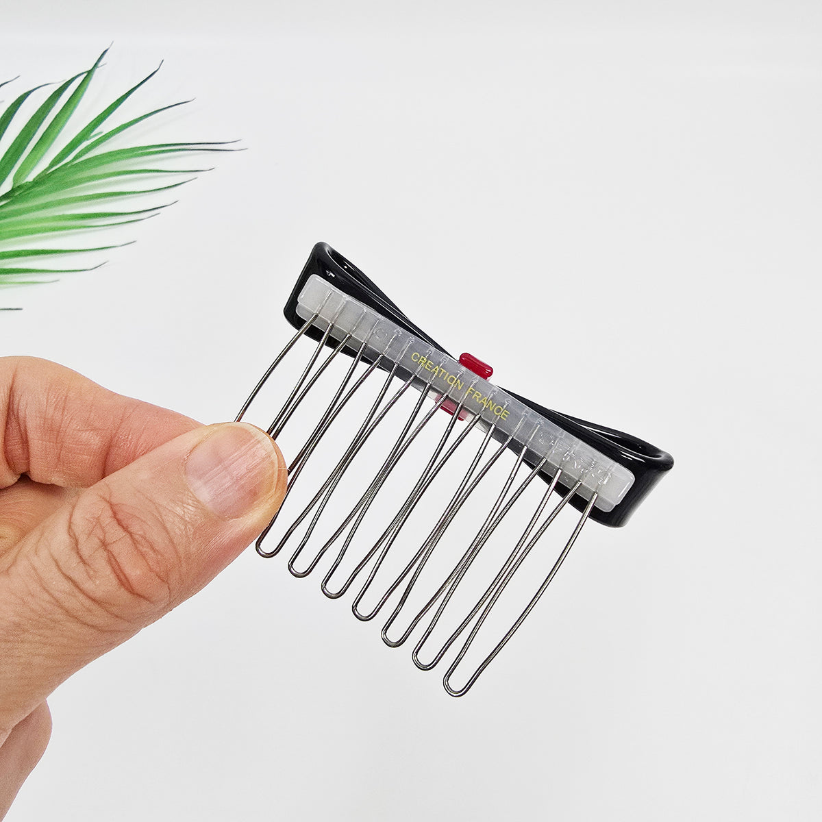 Slim Long Bow Mini Hair Comb Pin 2.8 in – Solid Colors, French Pin