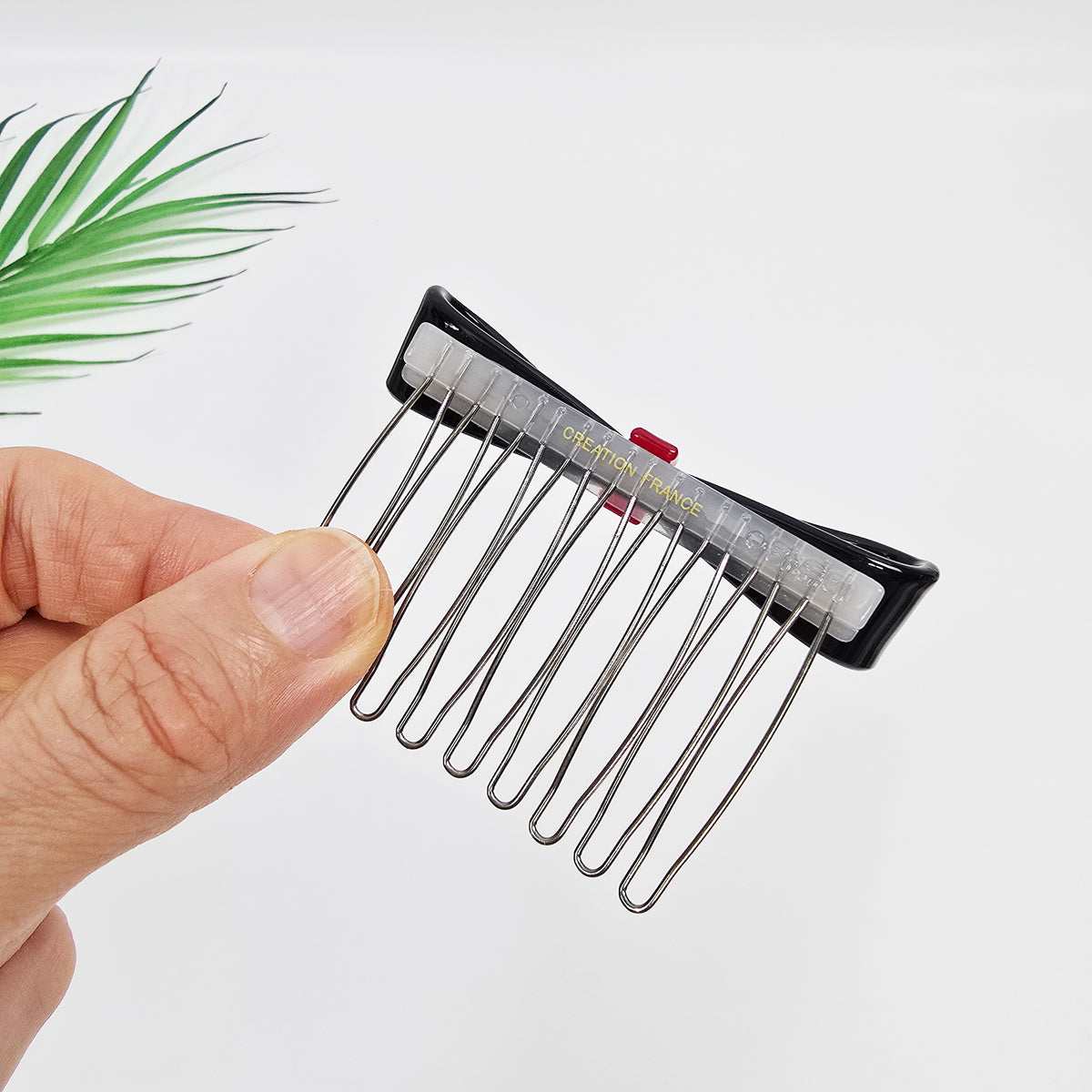 Slim Long Bow Mini Hair Comb Pin 2.8 in – Solid Colors, French Pin