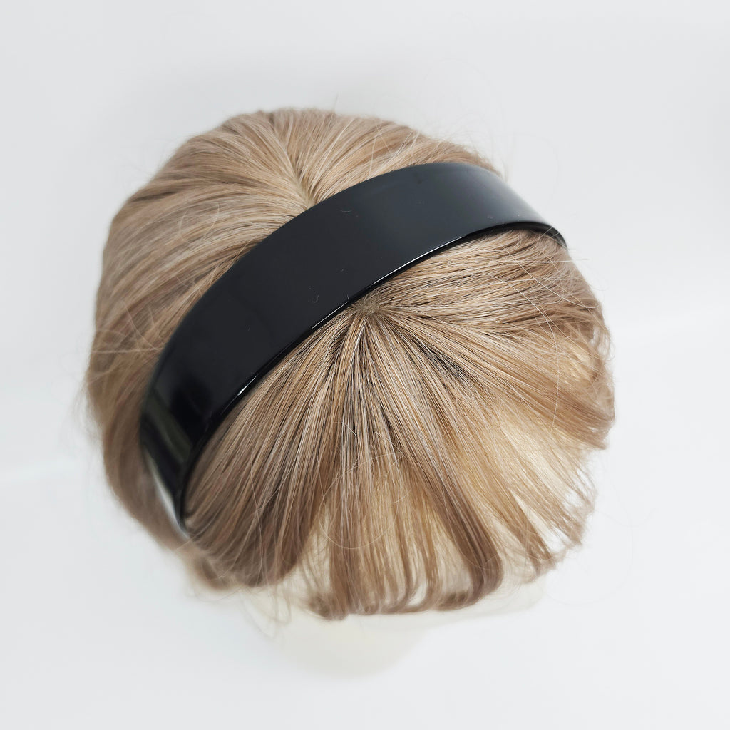 Classic Wide Headband 1.2 in wide – Tortoise Shell, Black, French-style