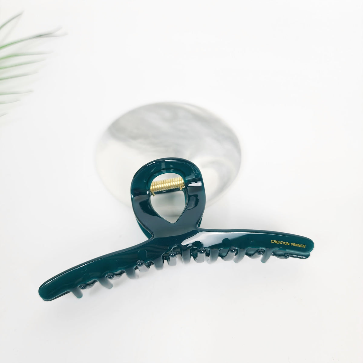 Twist Wire Jumbo Hair Claw Clip 5.3 in – 5 Pure Blue Green