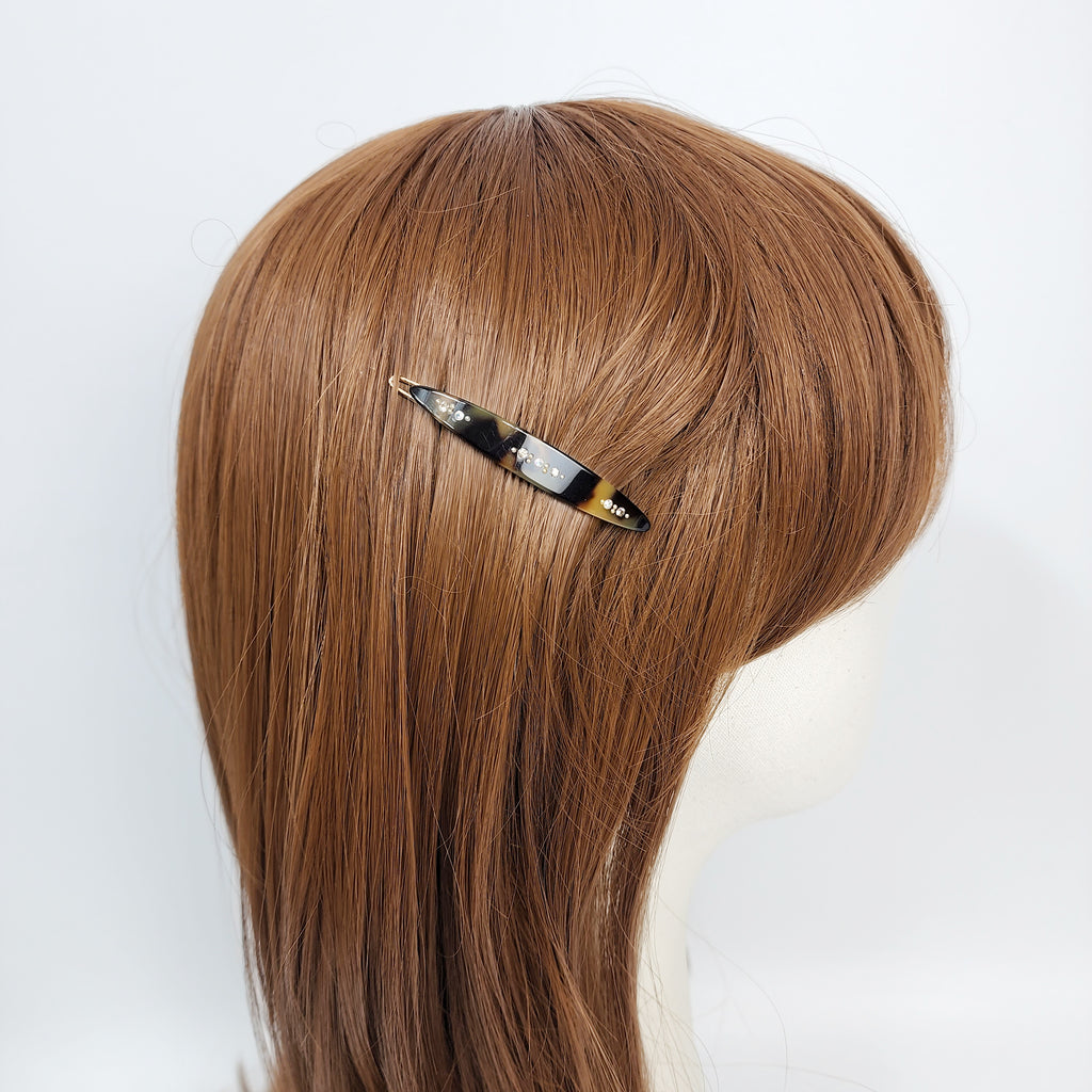 Laurence Slim Oval Bobby Pin 2.3 in – Cubic, French Pin, for Bangs