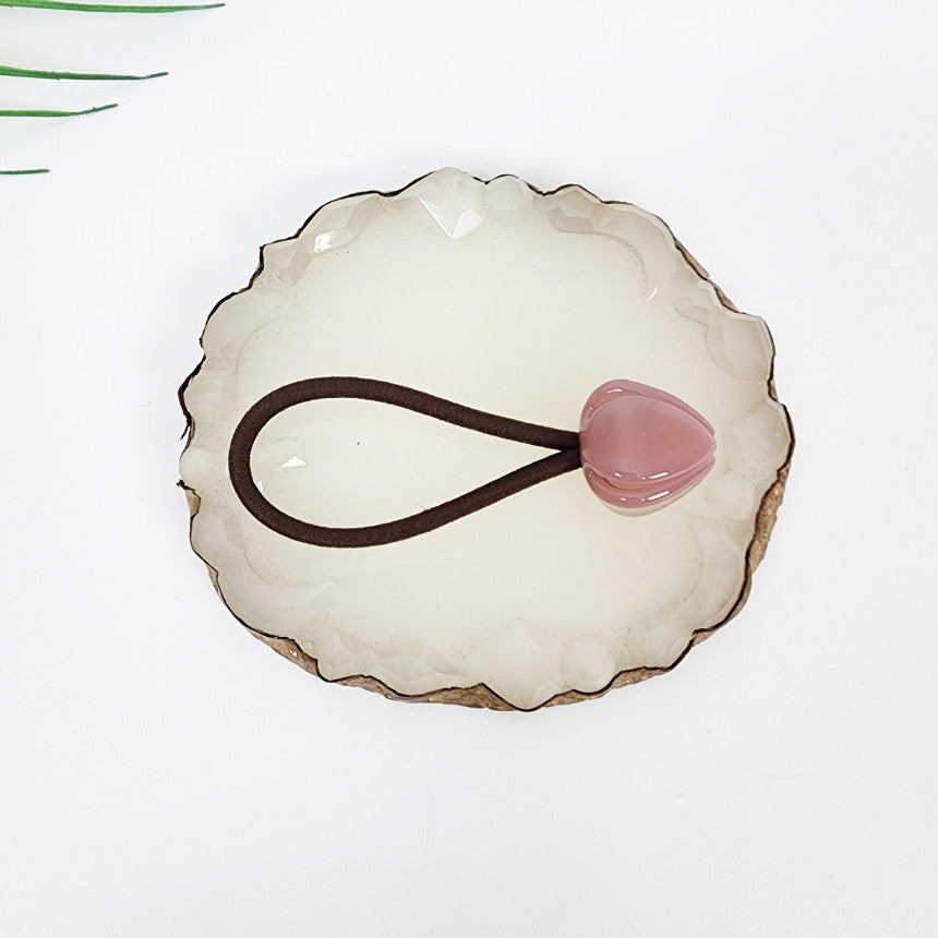 Tulip Hair Tie 0.8 in – 19 Pure Dusty Pink