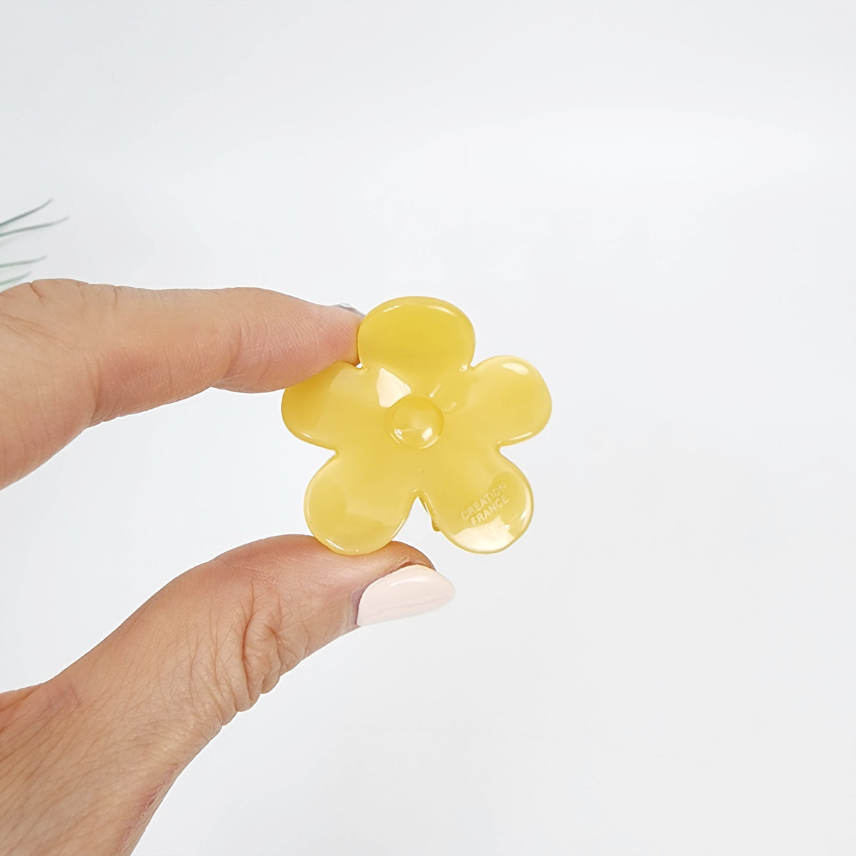 Fleur Mini Hair Claw Clip 1.6 in – 10 Pure Mustard