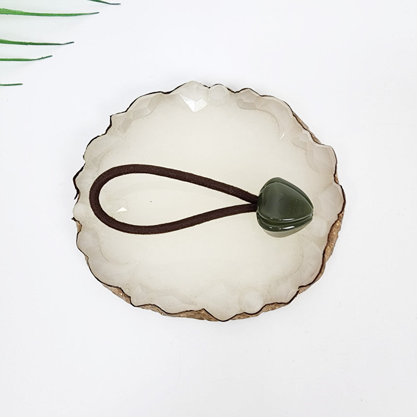 Tulip Hair Tie 0.8 in – 24 Pure Khaki