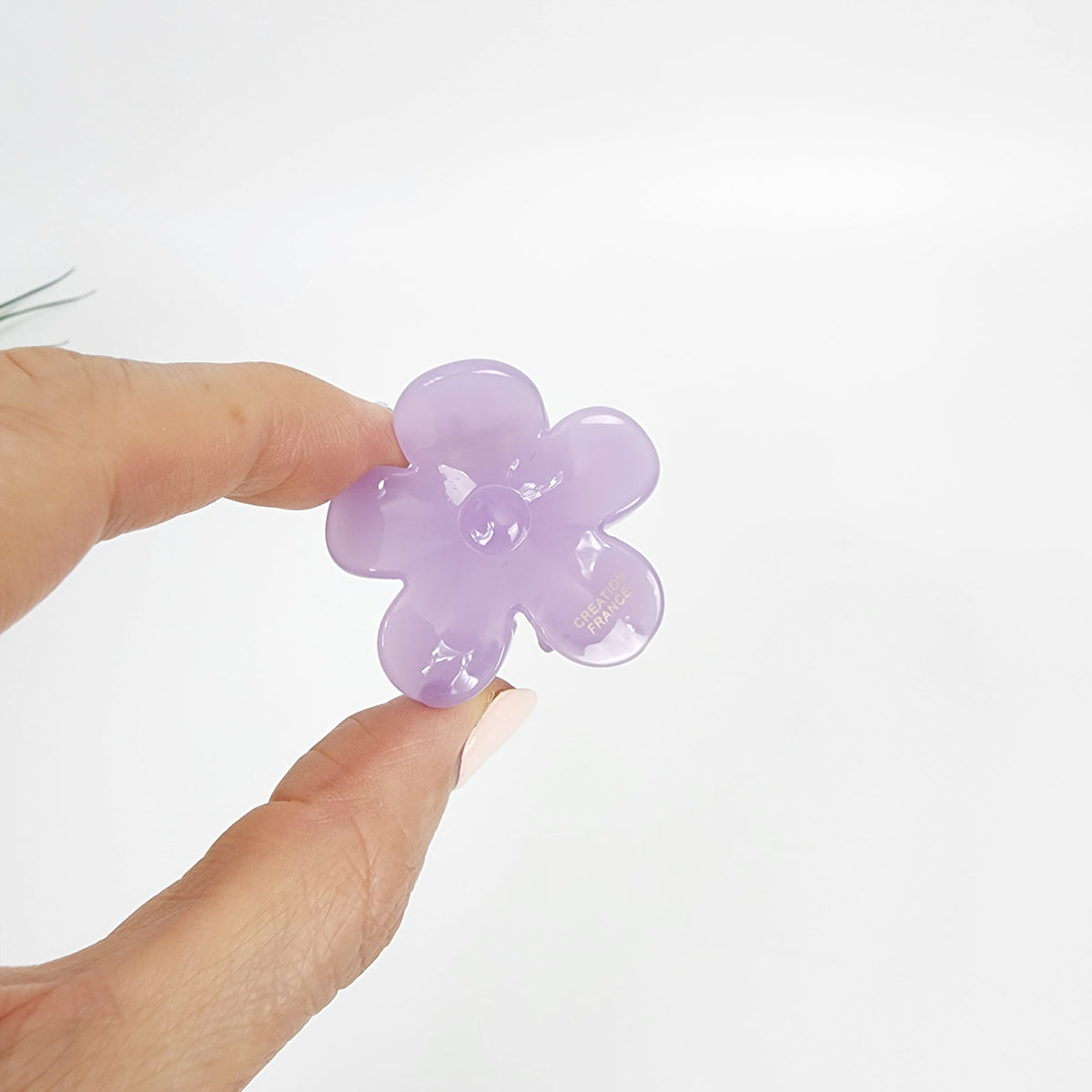 Fleur Mini Hair Claw Clip 1.6 in – 13 Pure Lavender