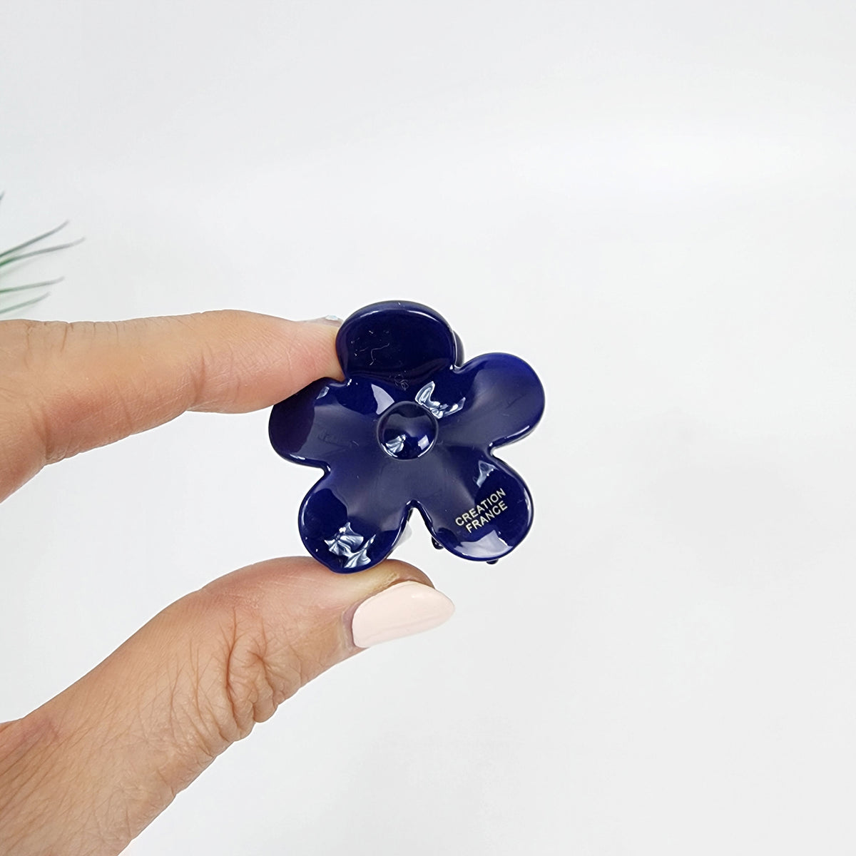 Fleur Mini Hair Claw Clip 1.6 in – 14 Pure Deep Navy