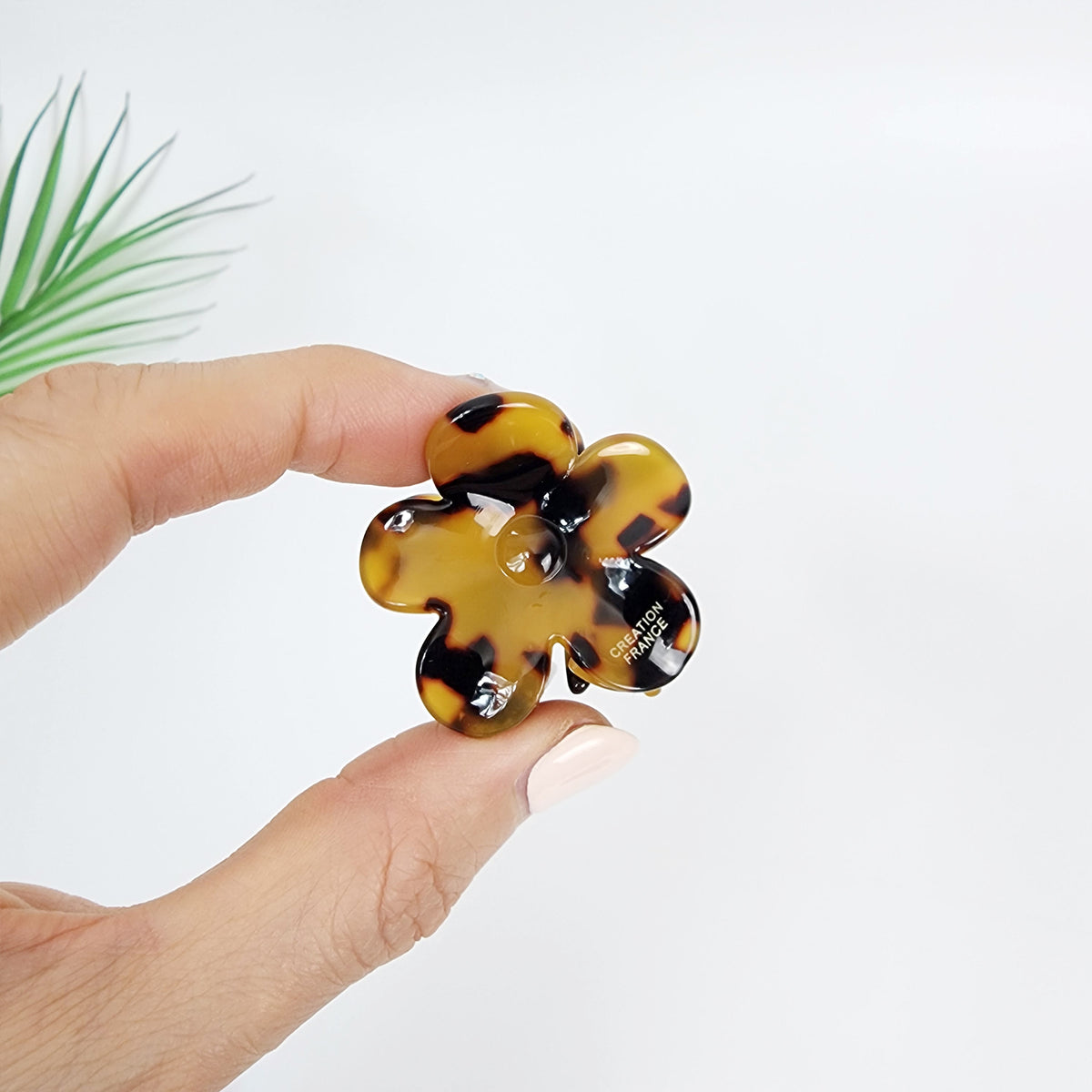 Fleur Mini Hair Claw Clip 1.6 in – 2 Leopard Brown