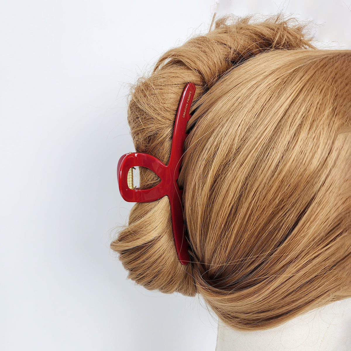 Twist Wire Jumbo Hair Claw Clip 5.3 in – Solid, French-style, for Updos
