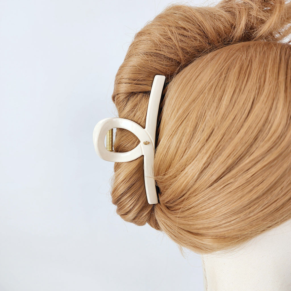 Twist Bar Large Hair Claw Clip 4.7 in – Tortoise Shell, French-style