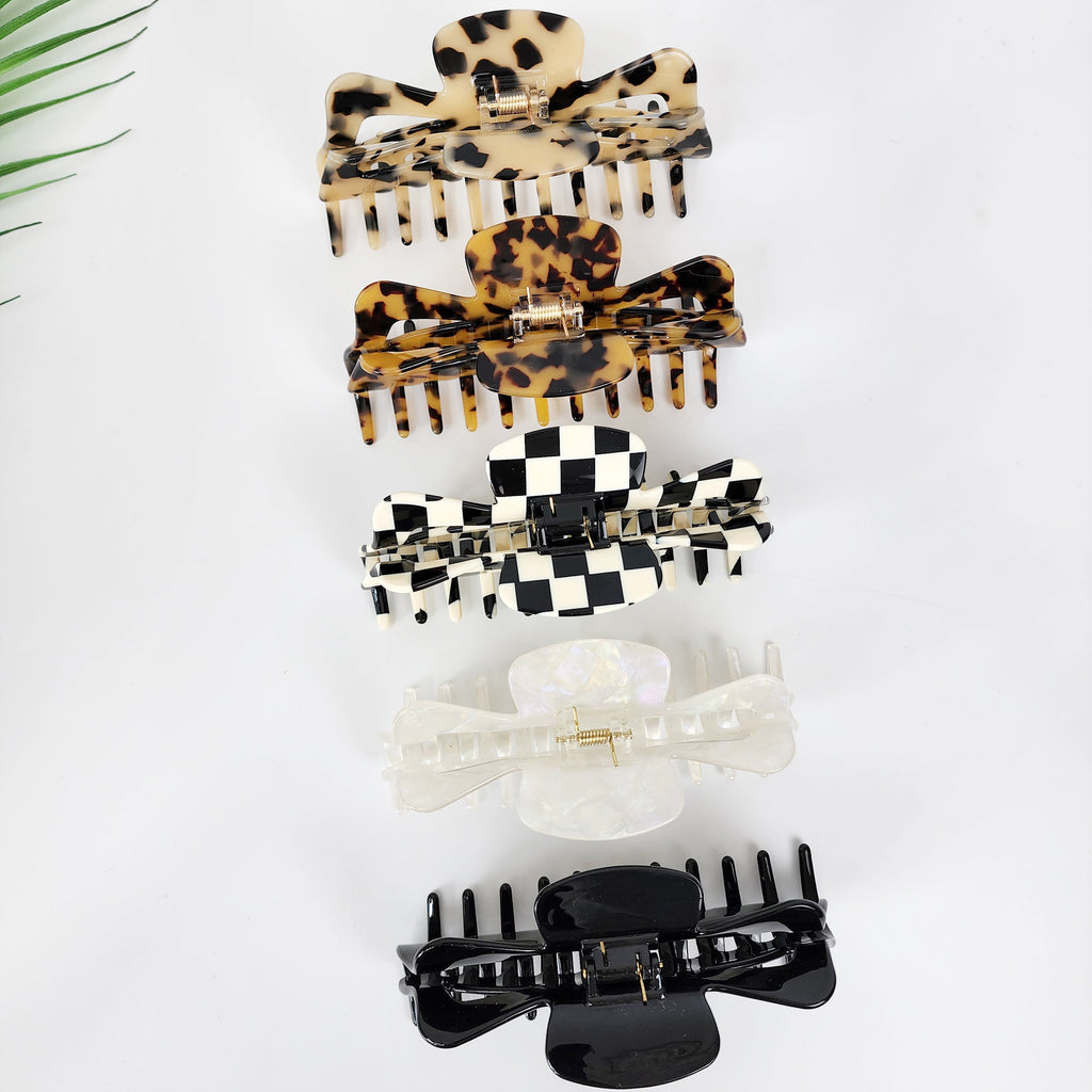 Butterfly Jumbo Hair Claw Clip 5.3 in – Tortoise Shell, French-style