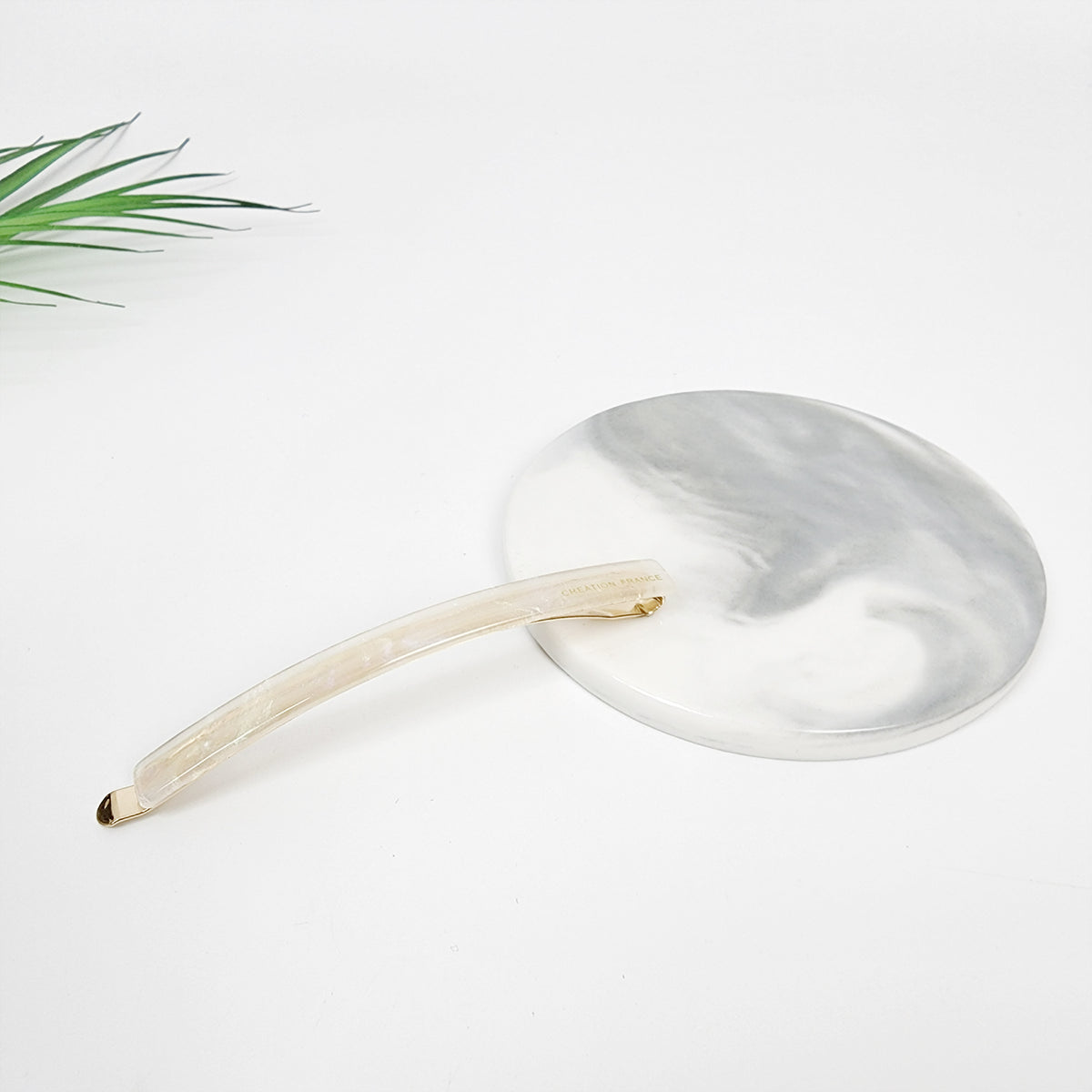 Long Bar Bobby Pin 3.3 in – 3 Aurora White