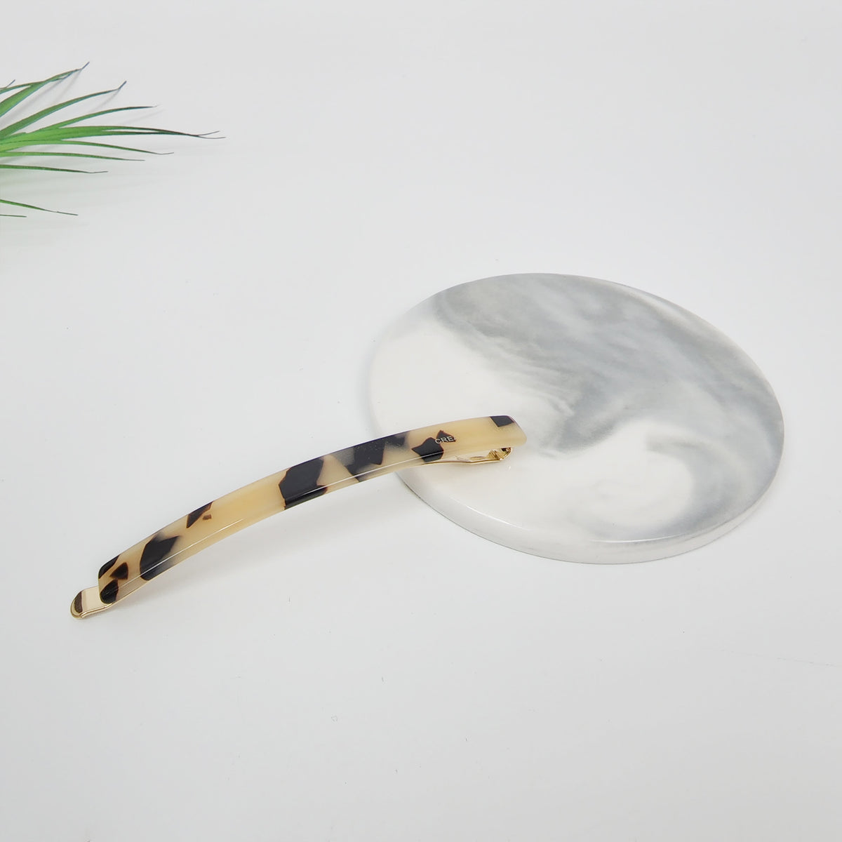 Long Bar Bobby Pin 3.3 in – 1 Leopard Beige