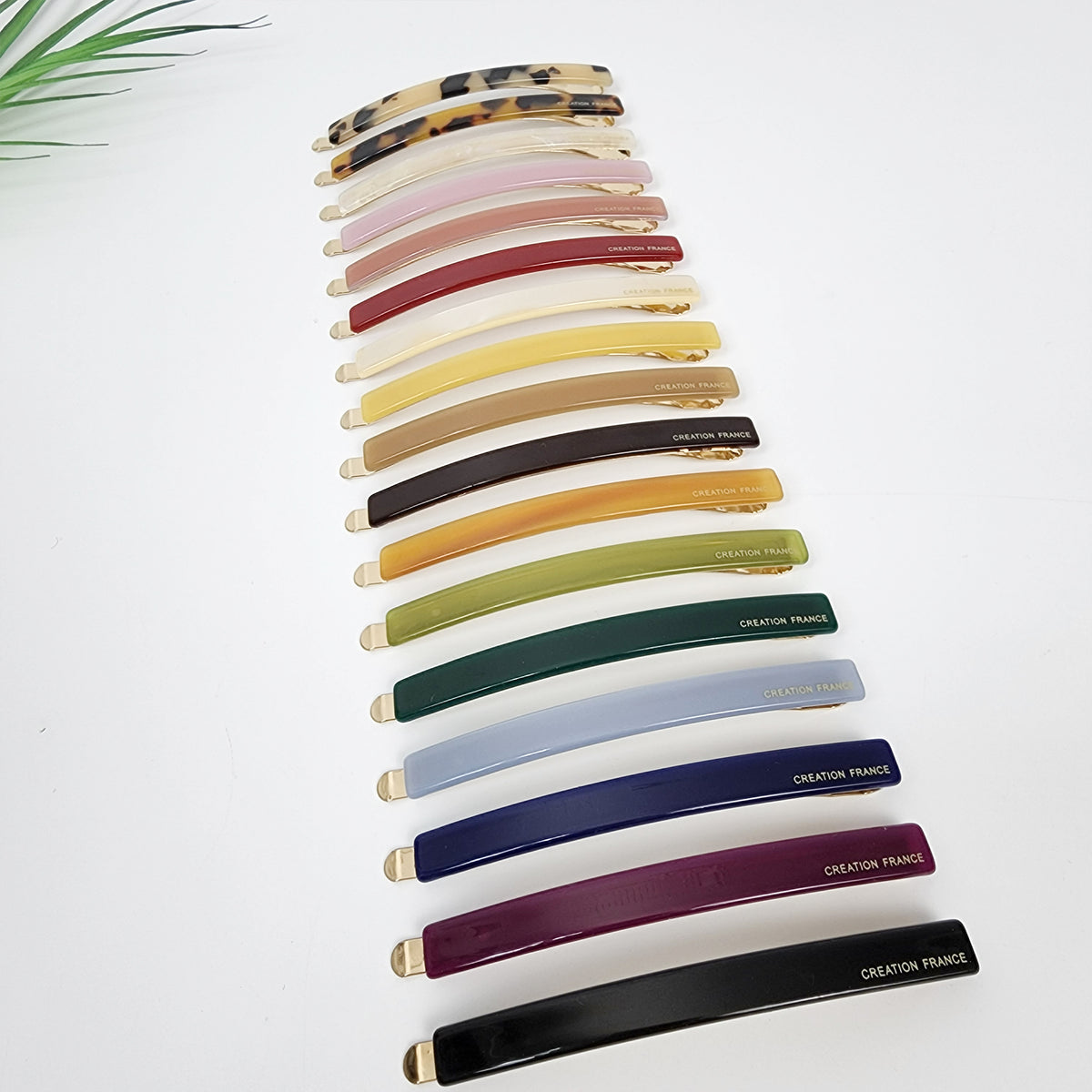 Long Bar Bobby Pin 3.3 in – Tortoise Shell, Wide Metal Pin, French Pin