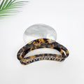 Rounded Large Hair Claw Clip 4.2 in – 2 Leopard Brown