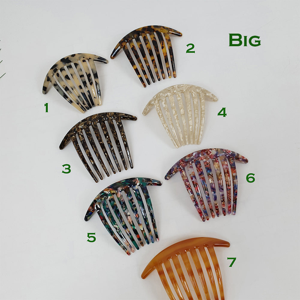 Long Leg Hair Comb Pin – numbered color chart (Updo)
