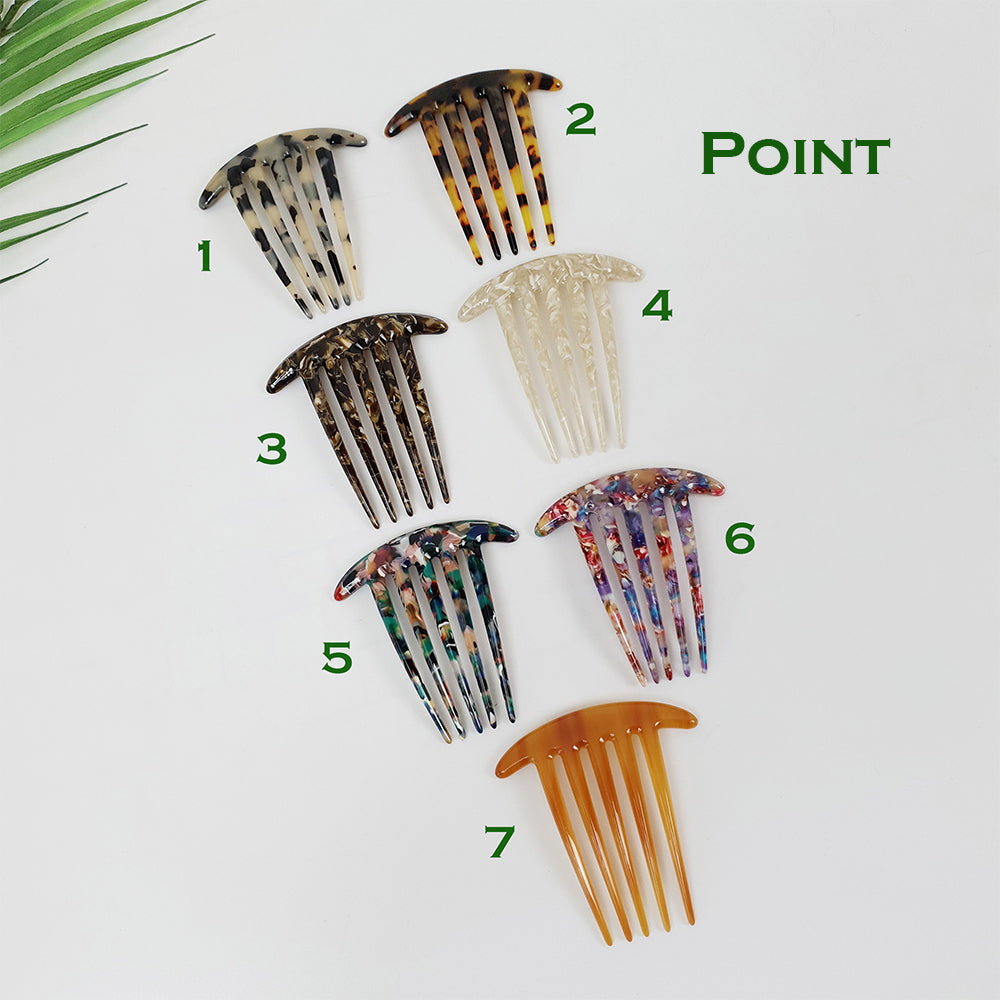 Long Leg Hair Comb Pin – numbered color chart (Point)