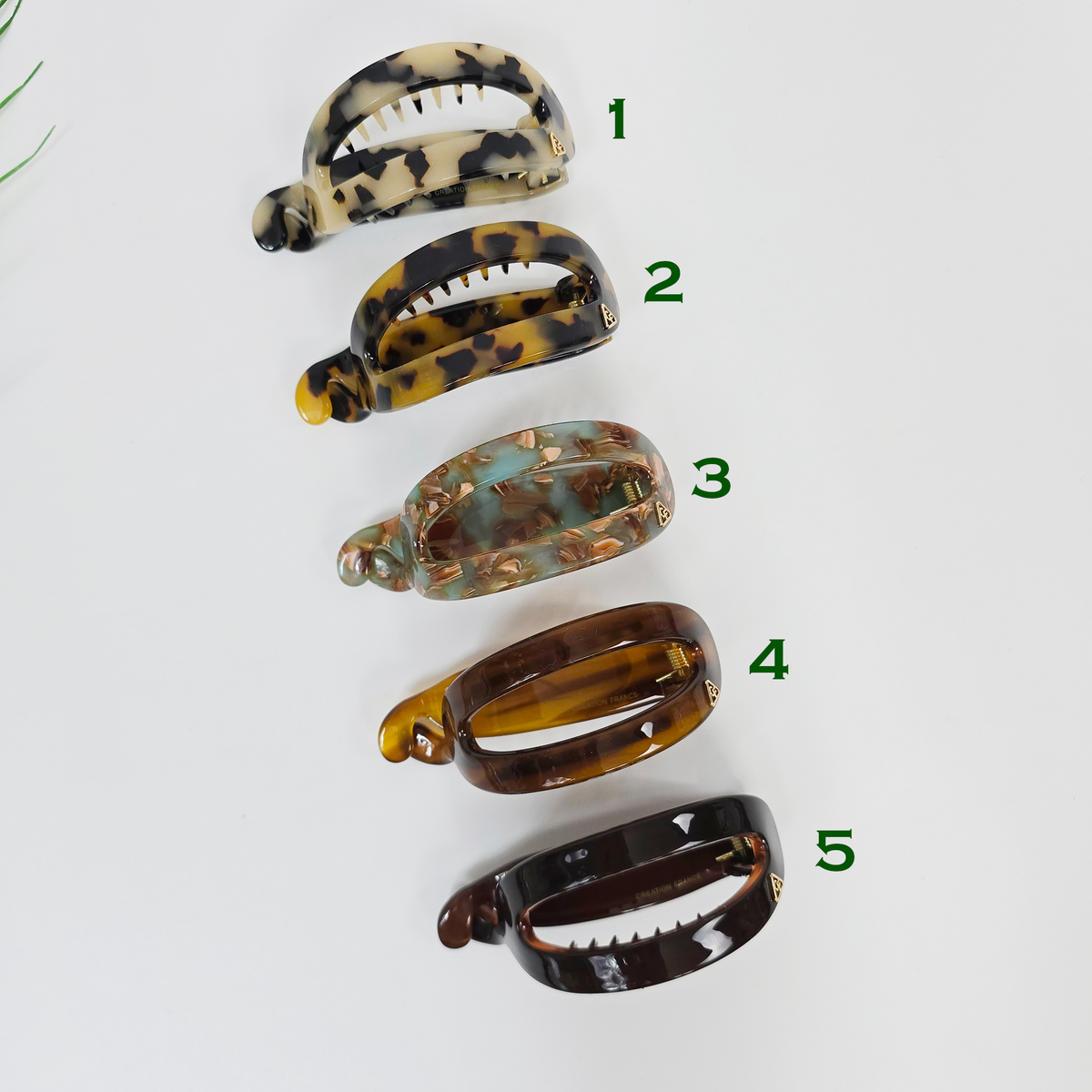 Oval Frame Medium Banana Clip 3.5 in – Tortoise Shell, French-style
