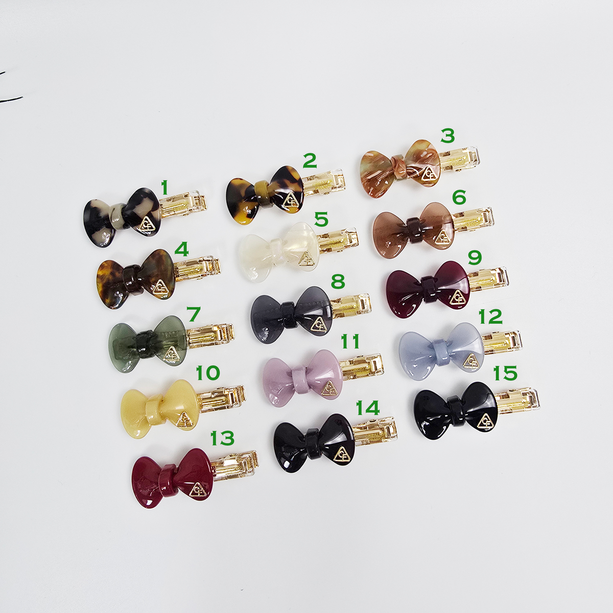 Bow Mini Alligator Hair Clip 2.0 in – Tortoise Shell, Clear, French-style