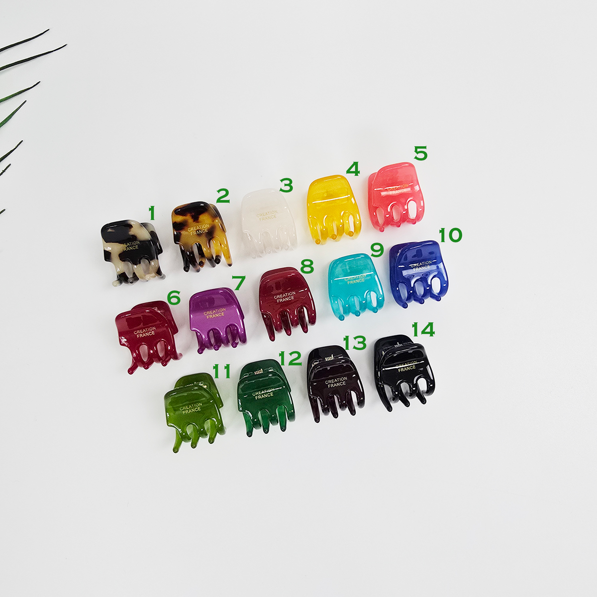 Square Extra Mini Hair Claw Clip 1.2 in – Tortoise & Solid, French-style